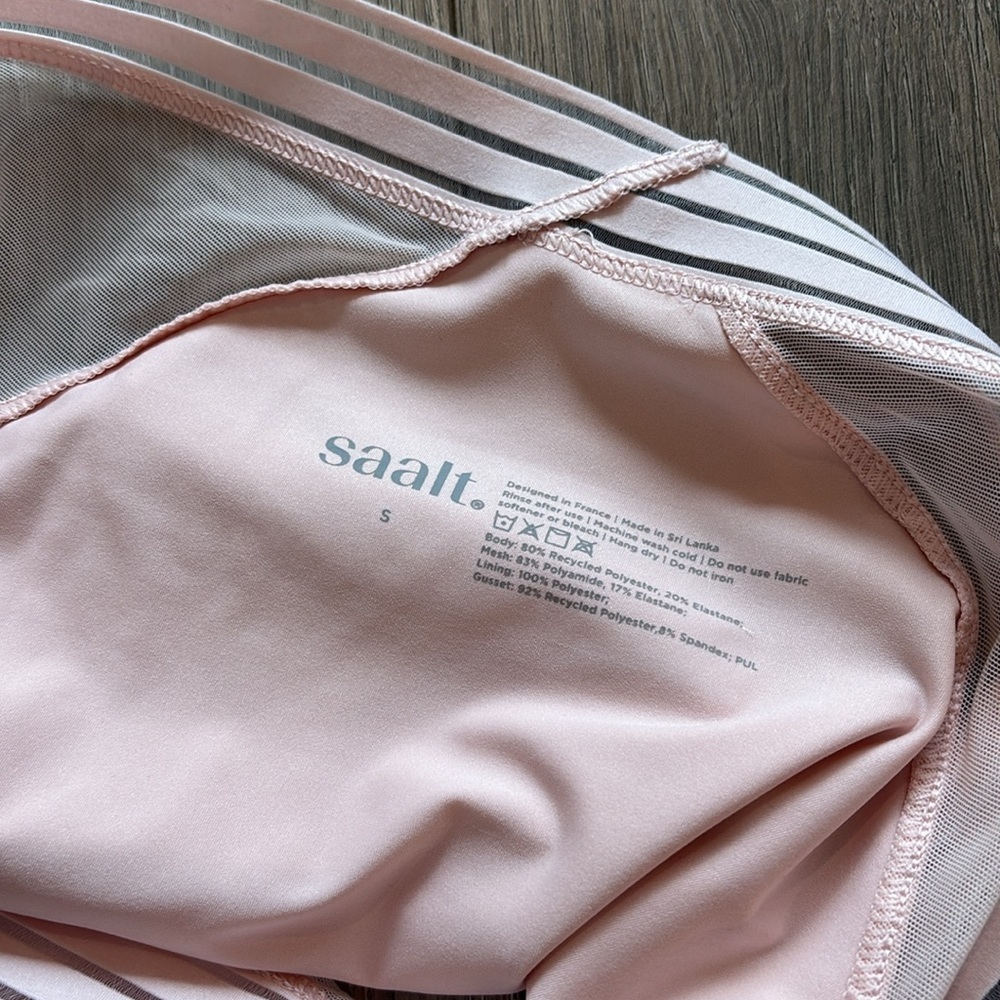 NWT SAALT Wear Period Underwear Hipster Quartz Blush Pink Size Small - Picture 11 of 11